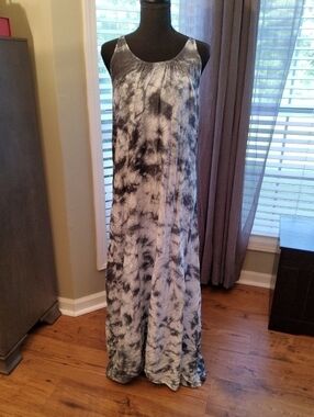 Kiwi & Punch Boho Hippie Strappy Tie Dye Sundress NWOT